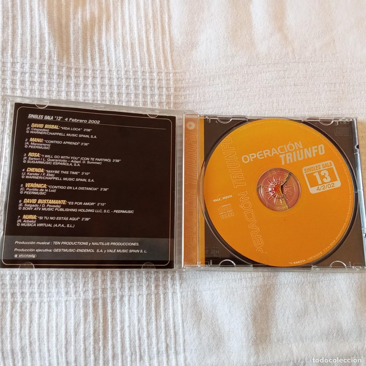 CDs de m&uacute;sica: operacion triunfo 2002 gala 13 - Foto 2