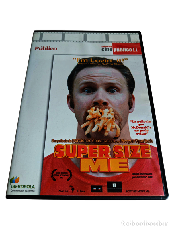 Music CDs: DVS45 Super size me DVD TAPA FINA