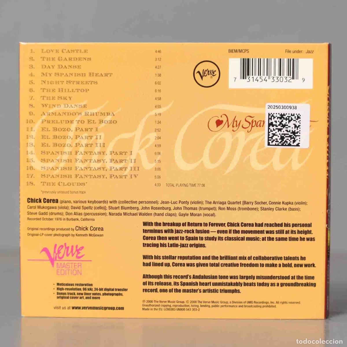 CDs de m&uacute;sica: CD. Chick Corea &ndash; My Spanish Heart - Foto 2