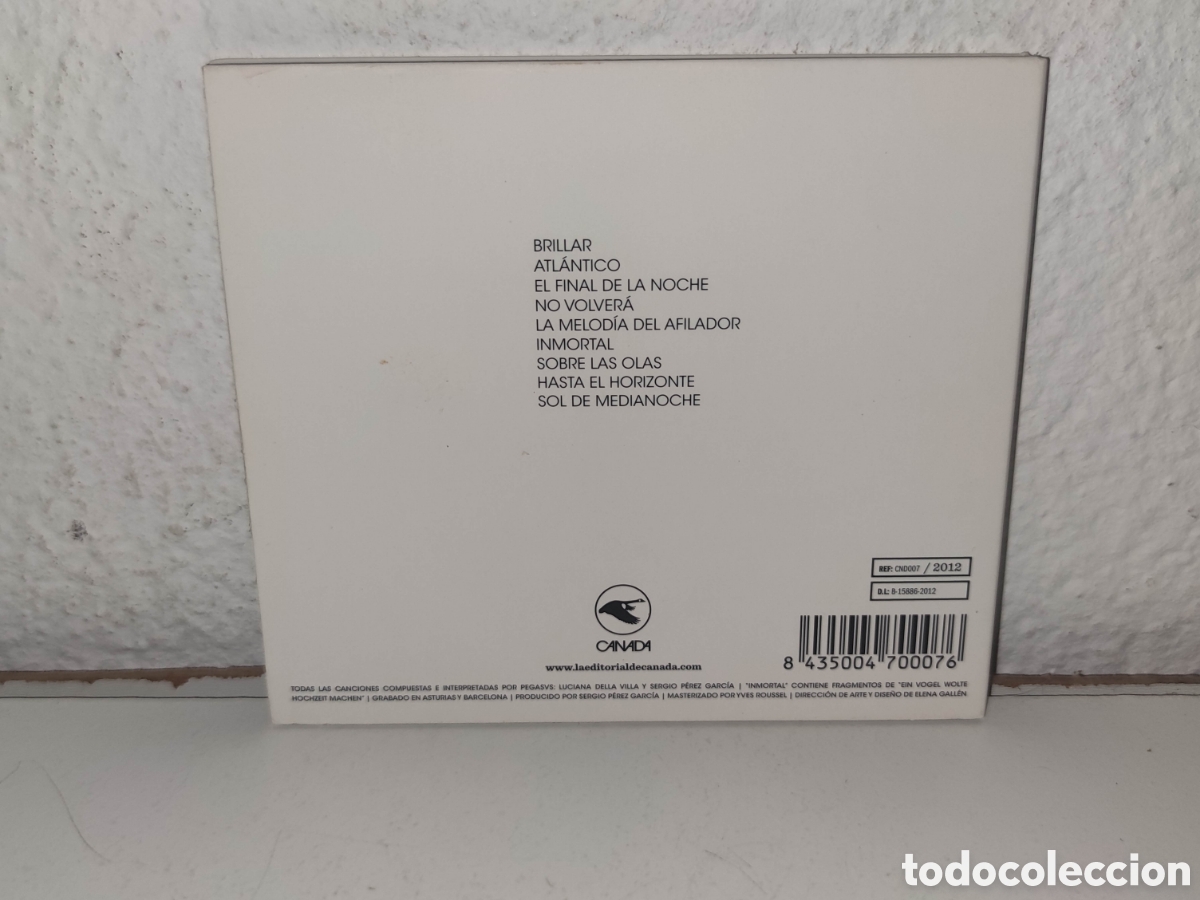 CDs de m&uacute;sica: Cd - Pegasvs &ndash; Pegasvs - Canada &ndash; CND007 - Electronic, Synth-pop - Foto 2