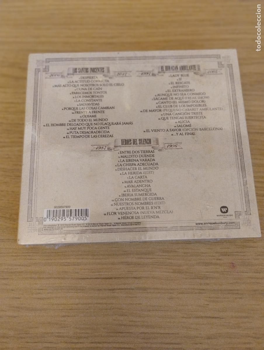 CDs de m&uacute;sica: Pack CDS BUNBURY Canciones 1987 - 2017 - Foto 2