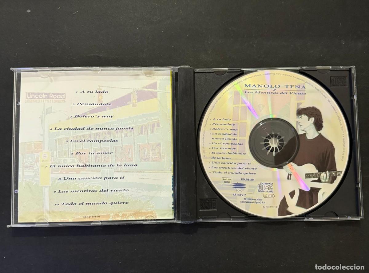 CDs de m&uacute;sica: Manolo Tena Las Mentiras Del Viento CD - Foto 3