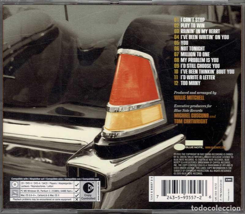CDs de m&uacute;sica: Al Green - I Cant Stop. CD - Foto 2