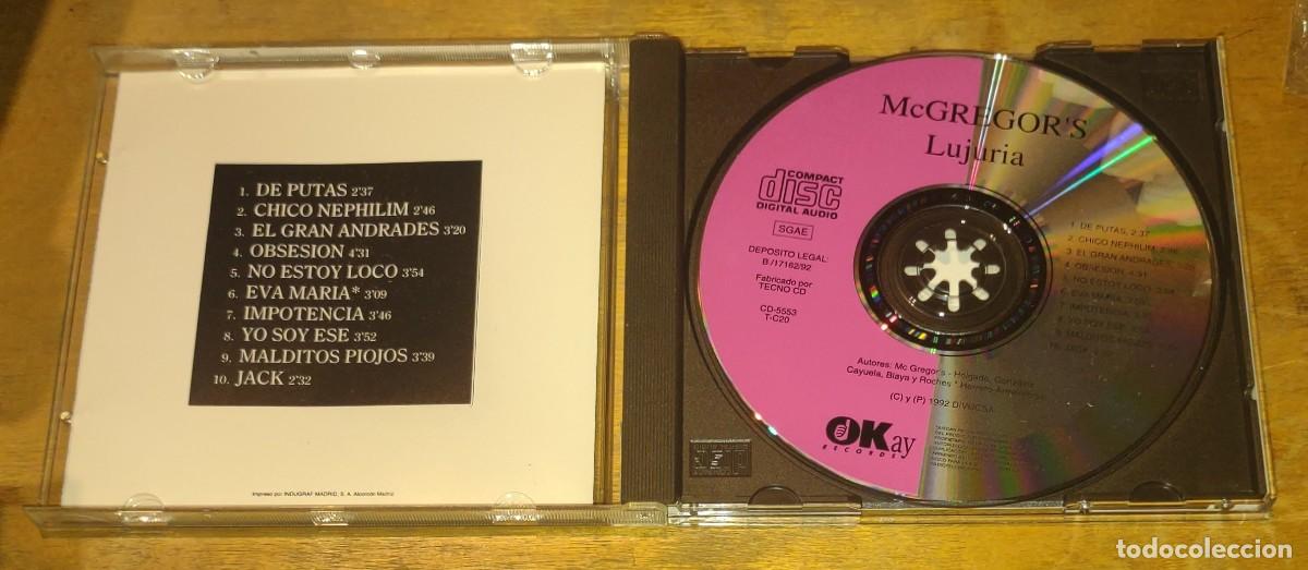 CDs de m&uacute;sica: Mcgregors - Lujuria - Foto 3