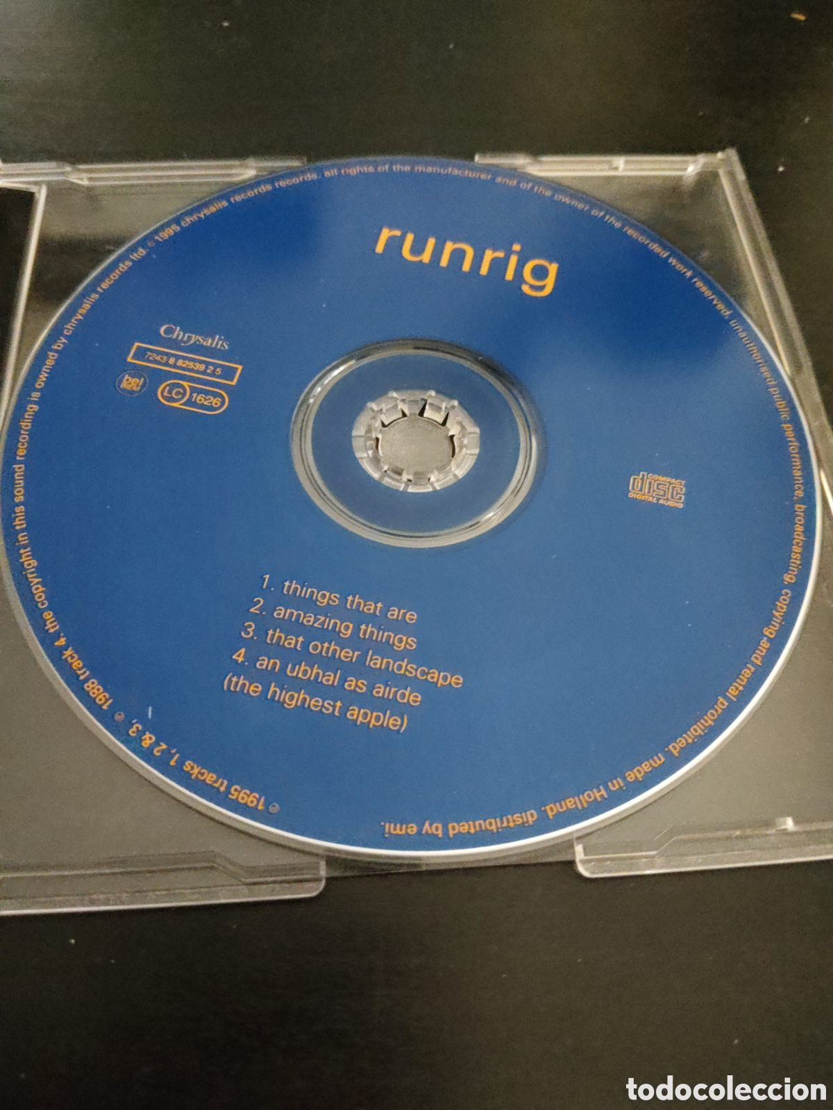 CDs de m&uacute;sica: Runrig&nbsp;&ndash;&nbsp;Things That Are. Cd single 1995 Europa - Foto 2