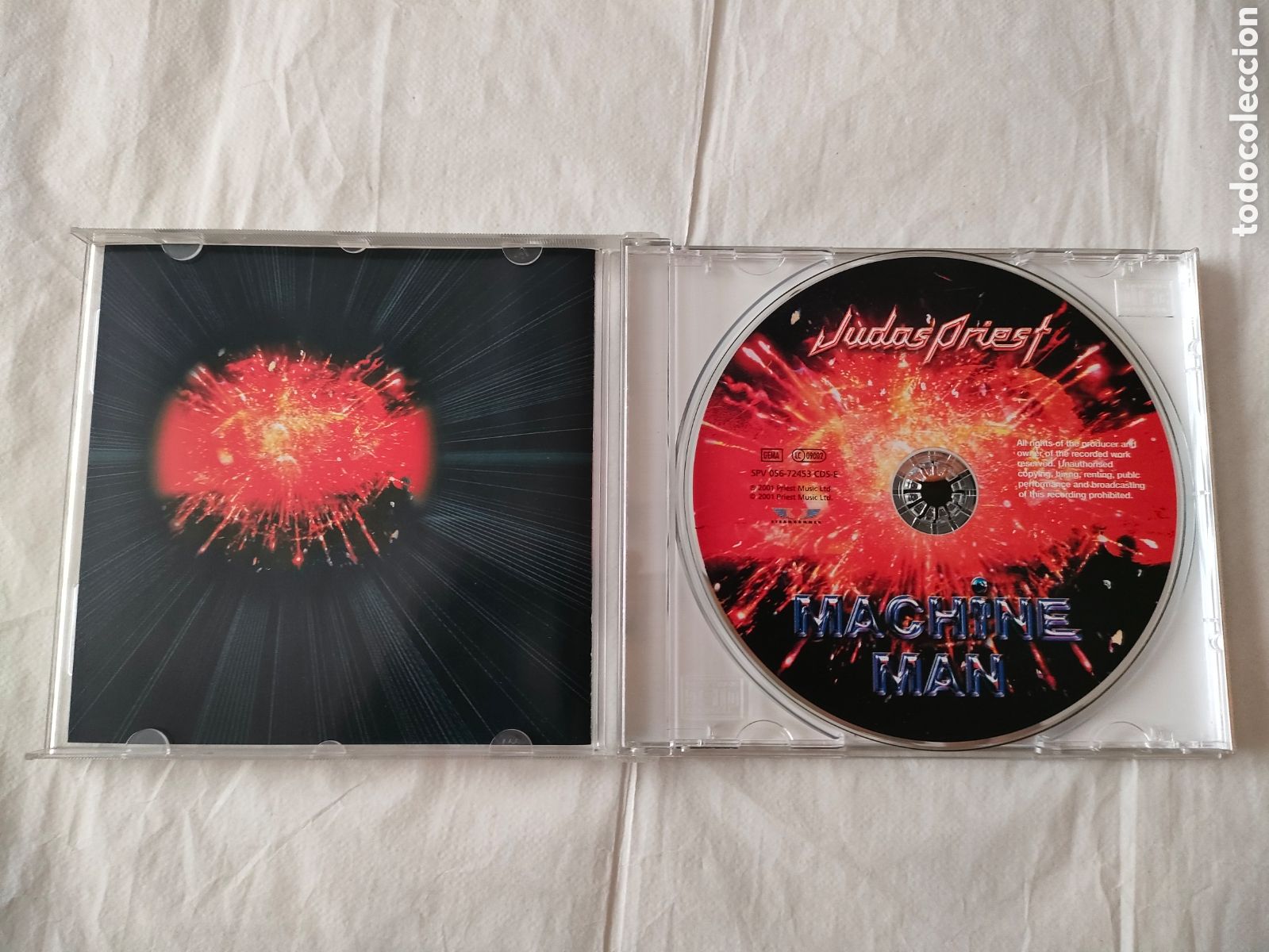 CDs de m&uacute;sica: Judas Priest. Cd single Machine Man. 2001 SPV - Foto 3