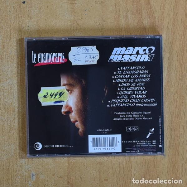 CDs de m&uacute;sica: MARCO MASINI - TE ENAMORARAS - CD - Foto 2