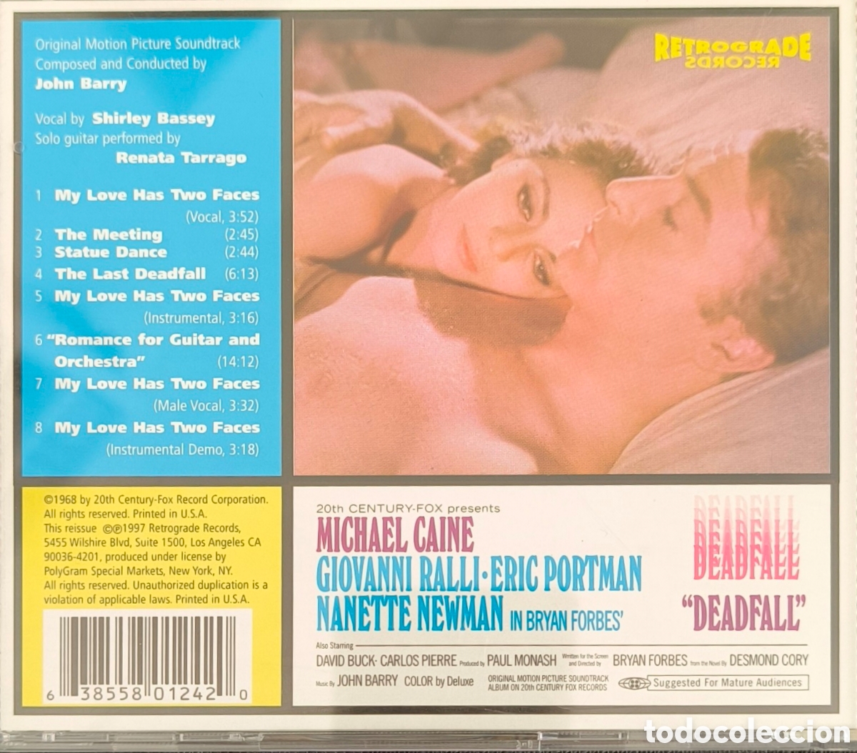 CDs de m&uacute;sica: Cd DEADFALL. JOHN BARRY. SHIRLEY BASSEY. - Foto 3
