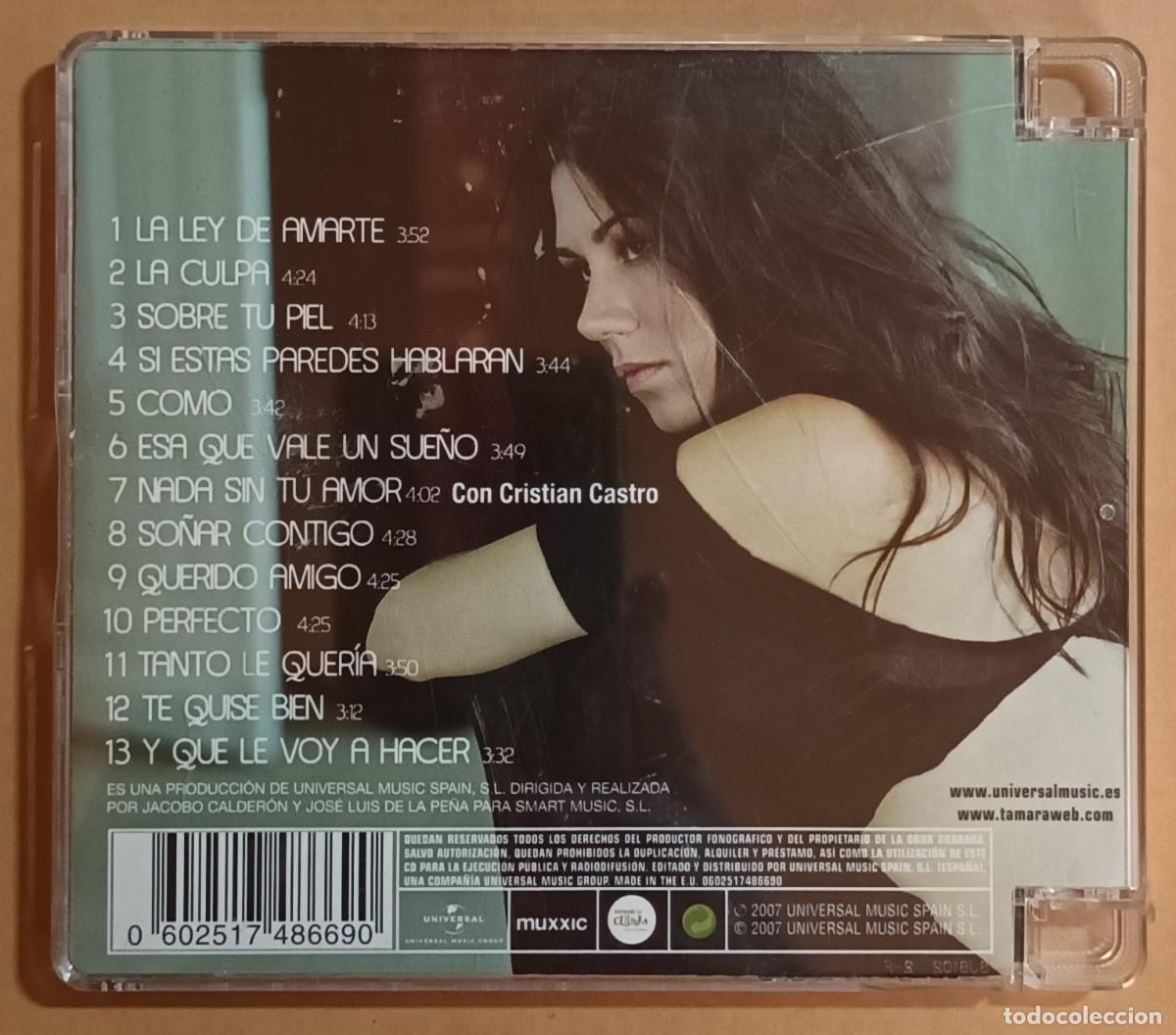 CDs de m&uacute;sica: CD - TAMARA - PERFECTO - Foto 2