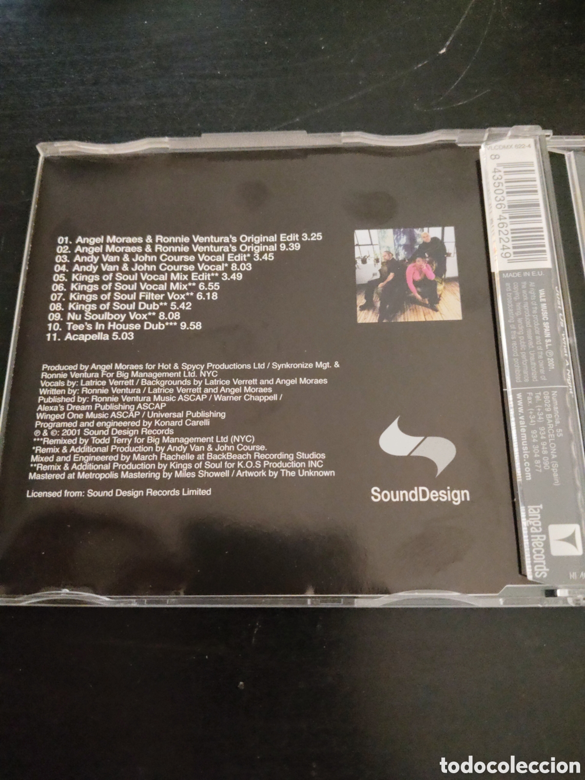 CDs de m&uacute;sica: Just Us&nbsp;&ndash;&nbsp;What A Night. Cd maxi single 2001 Espa&ntilde;a - Foto 3