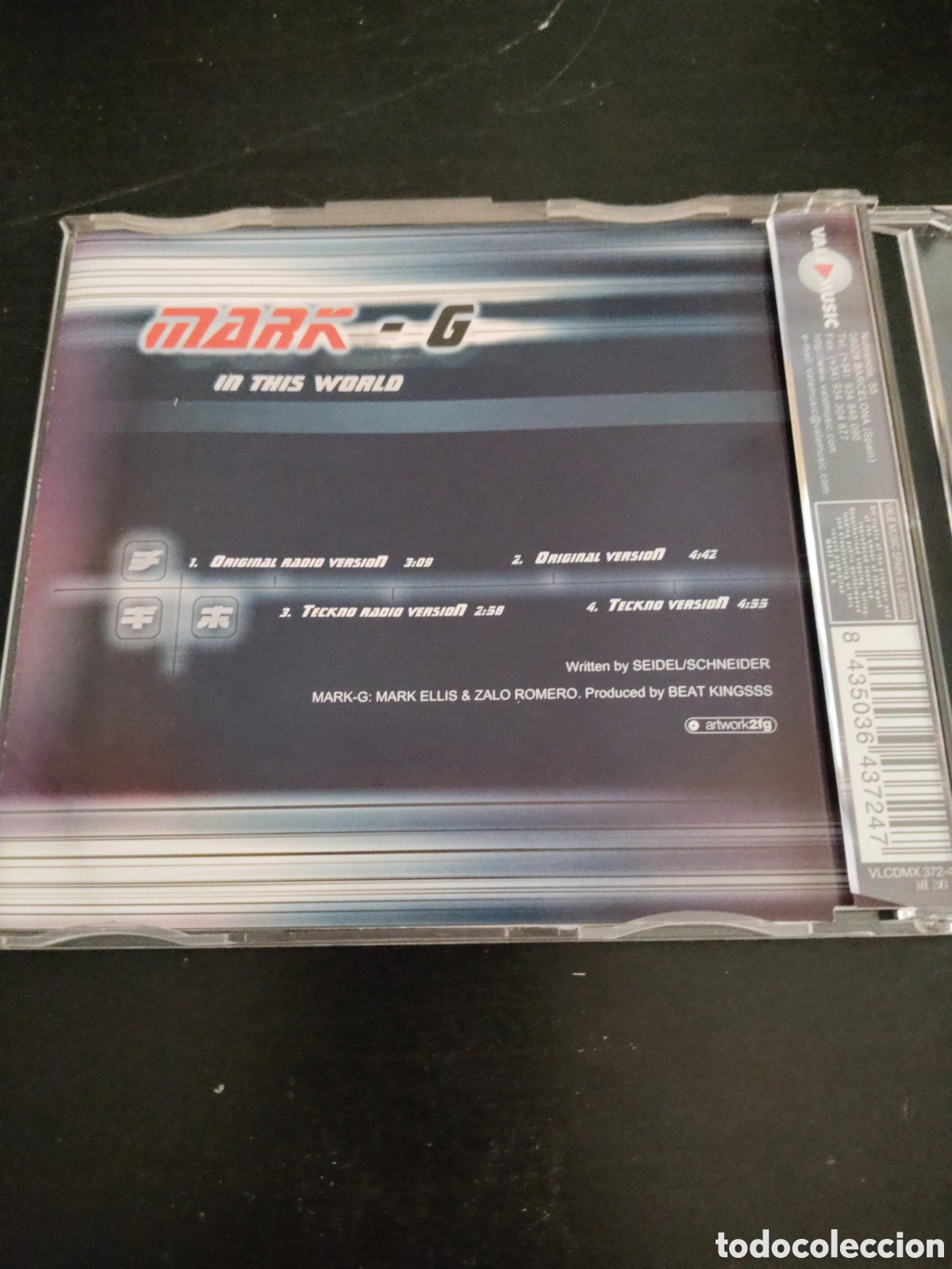CDs de m&uacute;sica: Mark-G&nbsp;&ndash;&nbsp;In This World. Cd maxi single 2000 Espa&ntilde;a - Foto 3