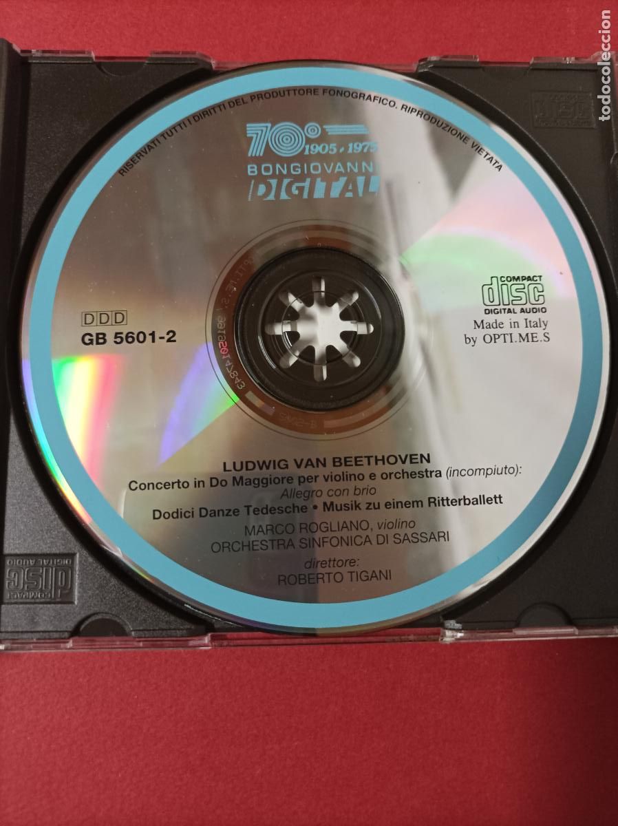CDs de m&uacute;sica: COMPACT DISC BEETHOVEN CONCERTOPER VIOLINO - Foto 2
