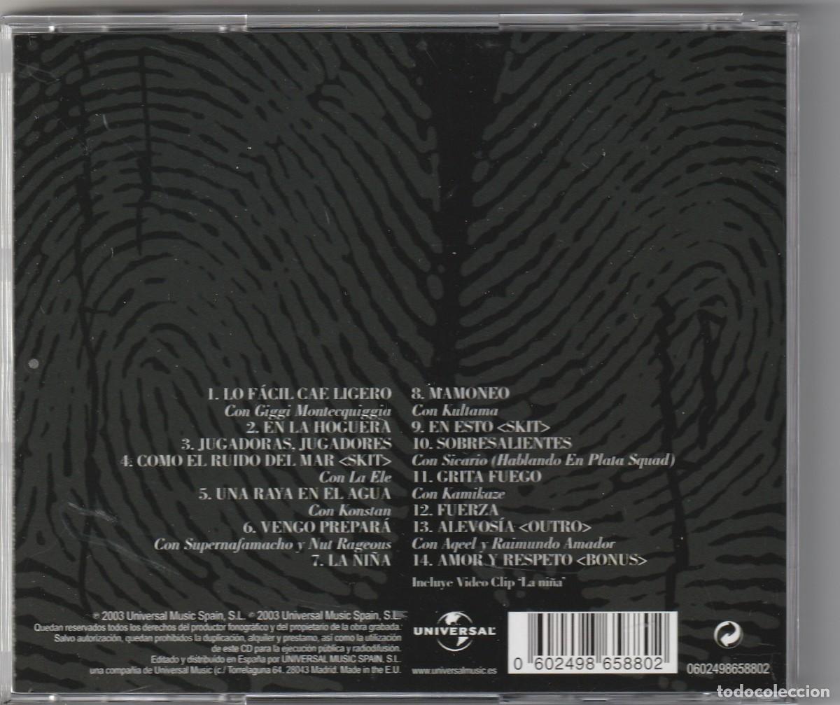 CDs de m&uacute;sica: MALA RODRIGUEZ - ALEVOSIA (CD UNIVERSAL 2003) - Foto 2