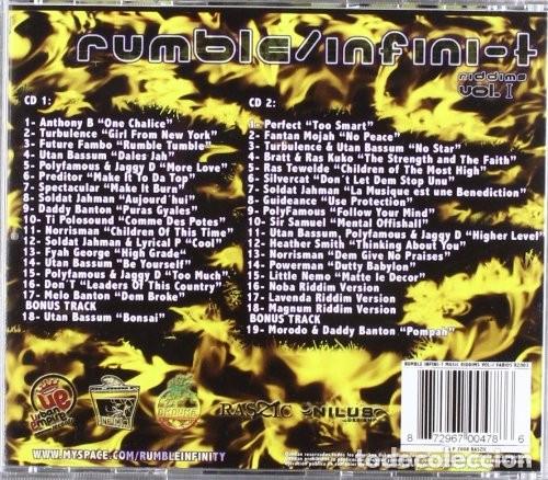 CDs de m&uacute;sica: Rumble/Infini-T Riddims Vol. 1 - 2xCD - Foto 2