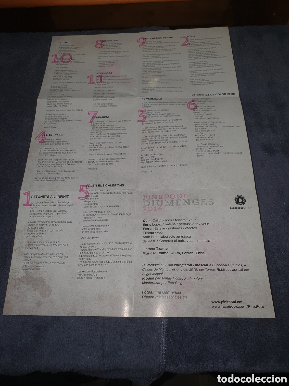 CDs de m&uacute;sica: CD11. Pinkpony - Diumenges, 2016, De 2&ordf; Ma. - Foto 4