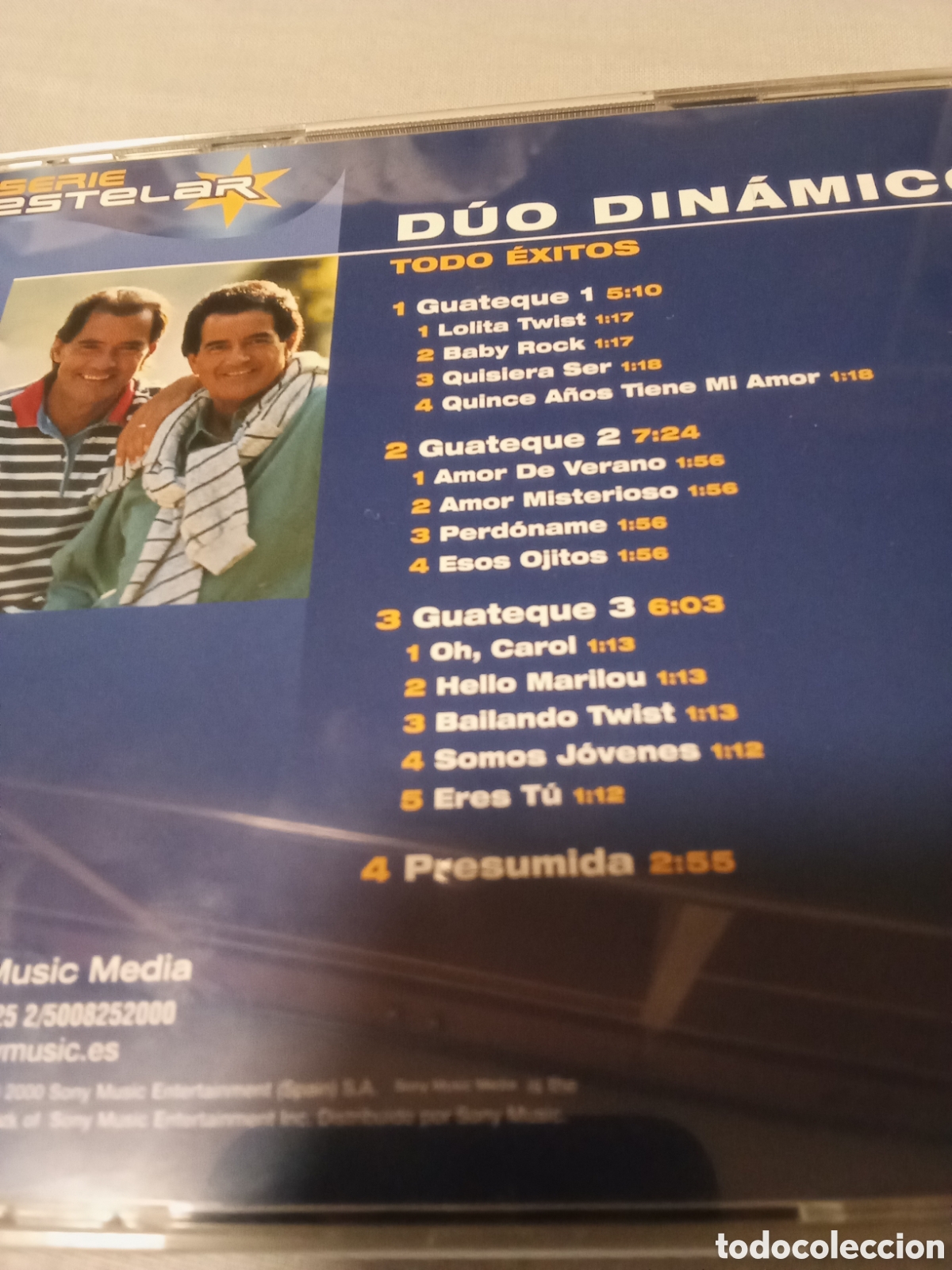 CDs de m&uacute;sica: CD DE EL DUO DIN&Aacute;MICO TODO EXITOS - Foto 2