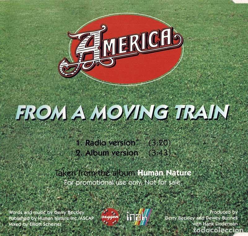 CDs de m&uacute;sica: America - From a Moving Train. CD Single Promo - Foto 2