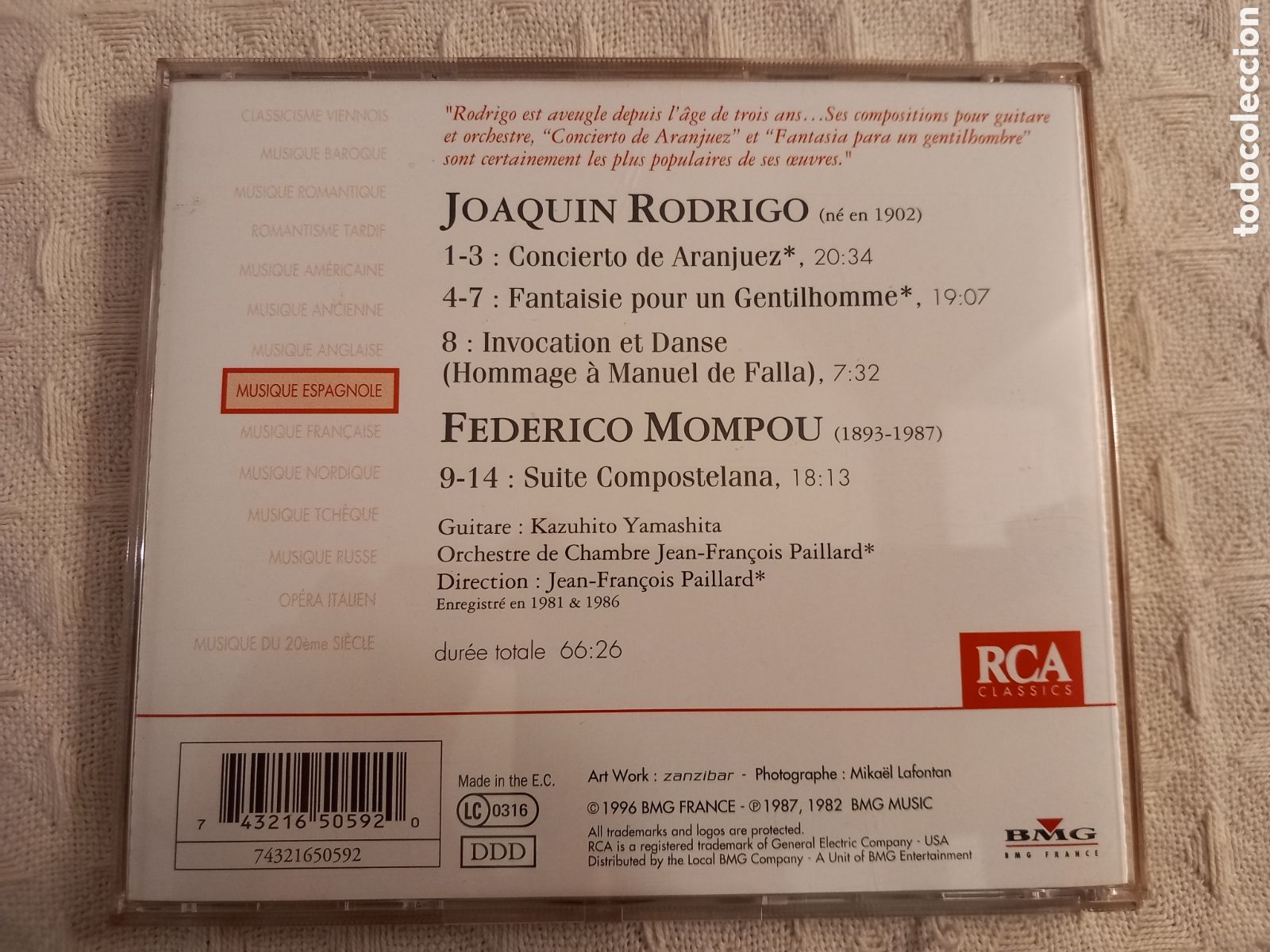 CDs de m&uacute;sica: Joaqu&iacute;n Rodrigo Concierto de Aranjuez. - Foto 4