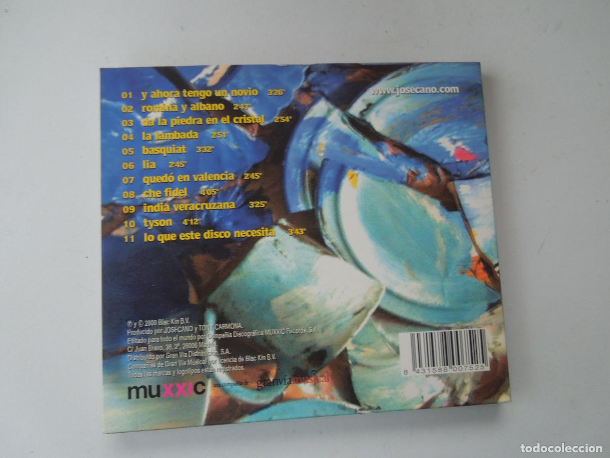 CDs de m&uacute;sica: JOSE CANO- JOSE CANO - CD DIGIPACK 2000 - Foto 2