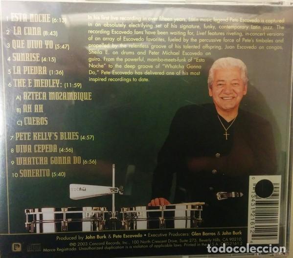 CDs de m&uacute;sica: Pete Escovedo &ndash; Live! - Foto 2