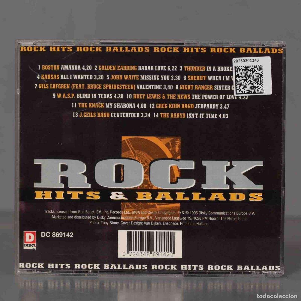 CDs de m&uacute;sica: CD. Rock Hits and Ballads - Foto 2