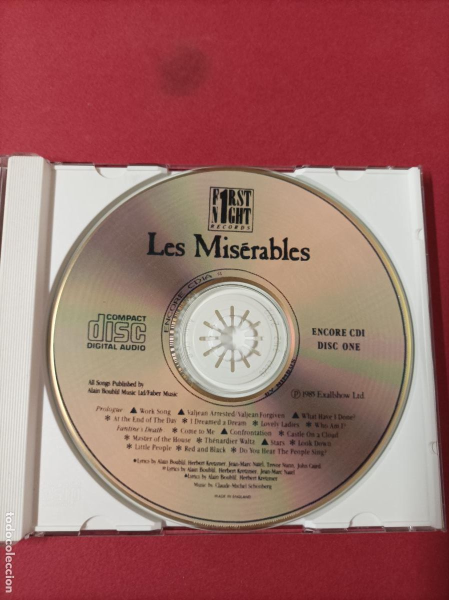 CDs de m&uacute;sica: COMPACT DISC LES MISERABLES - Foto 2