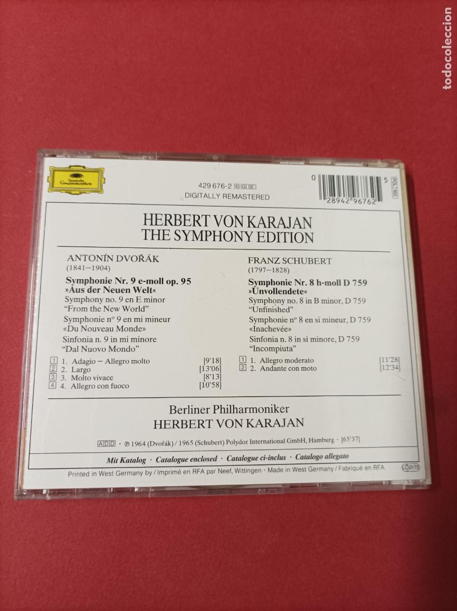 CDs de m&uacute;sica: COMPACT DISC BERLIN PHILHARMOIC ORCHESTRA KARAJAN - Foto 5