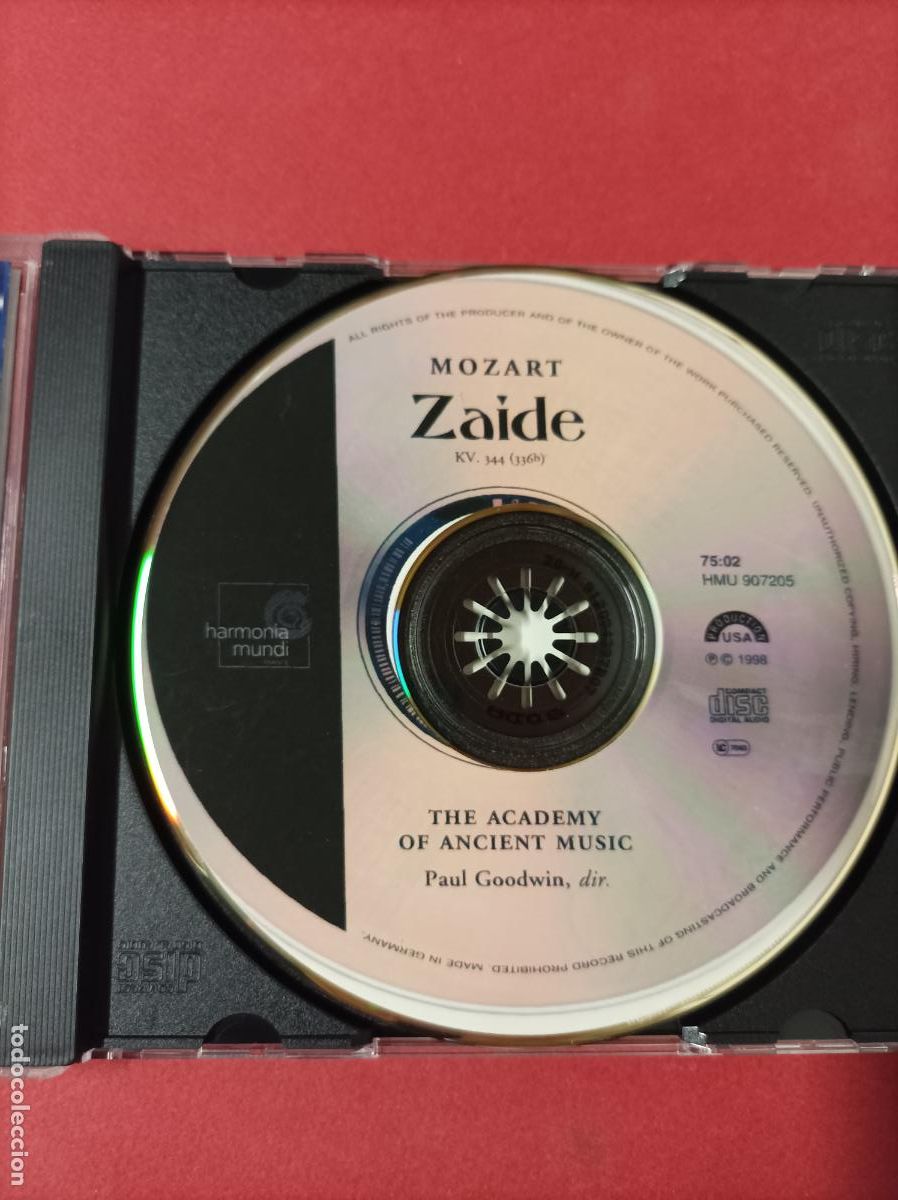 CDs de m&uacute;sica: COMPACT DISC MOZART ZAIDE - Foto 2