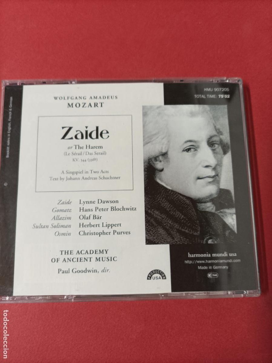 CDs de m&uacute;sica: COMPACT DISC MOZART ZAIDE - Foto 4