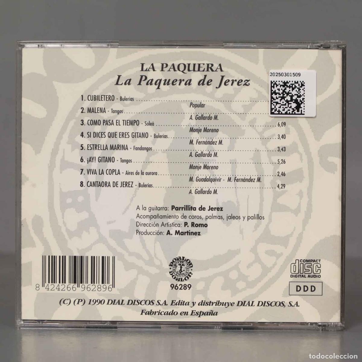 CDs de m&uacute;sica: CD. LA PAQUERA. MALENA - Foto 2