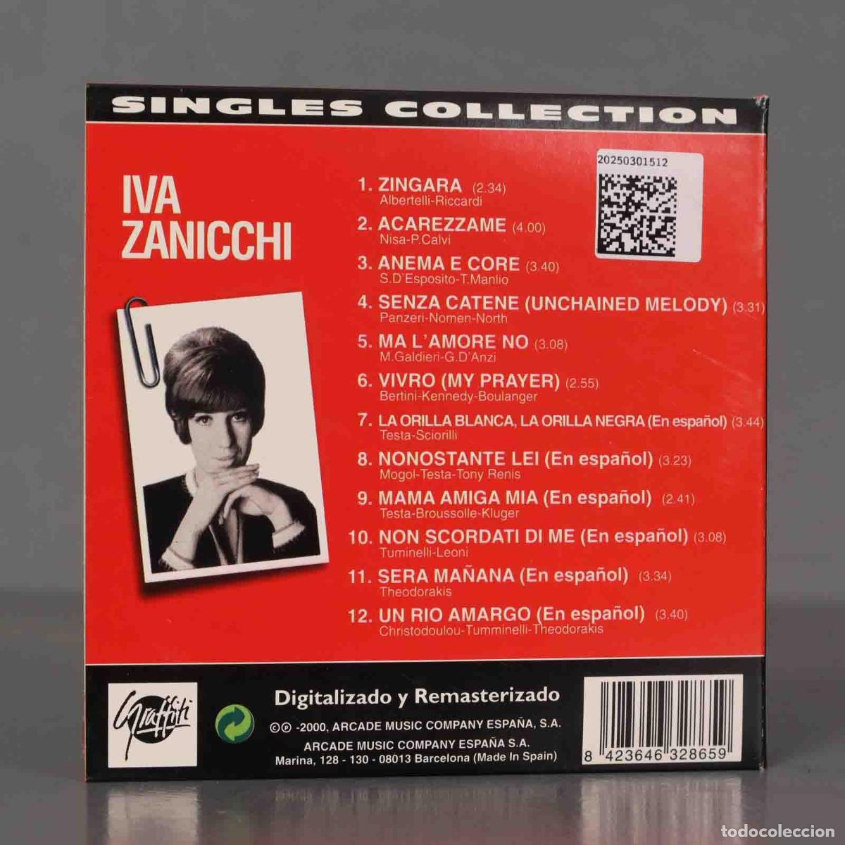 CDs de m&uacute;sica: CD. Iva Zanicchi &ndash; Singles Collection - Foto 2