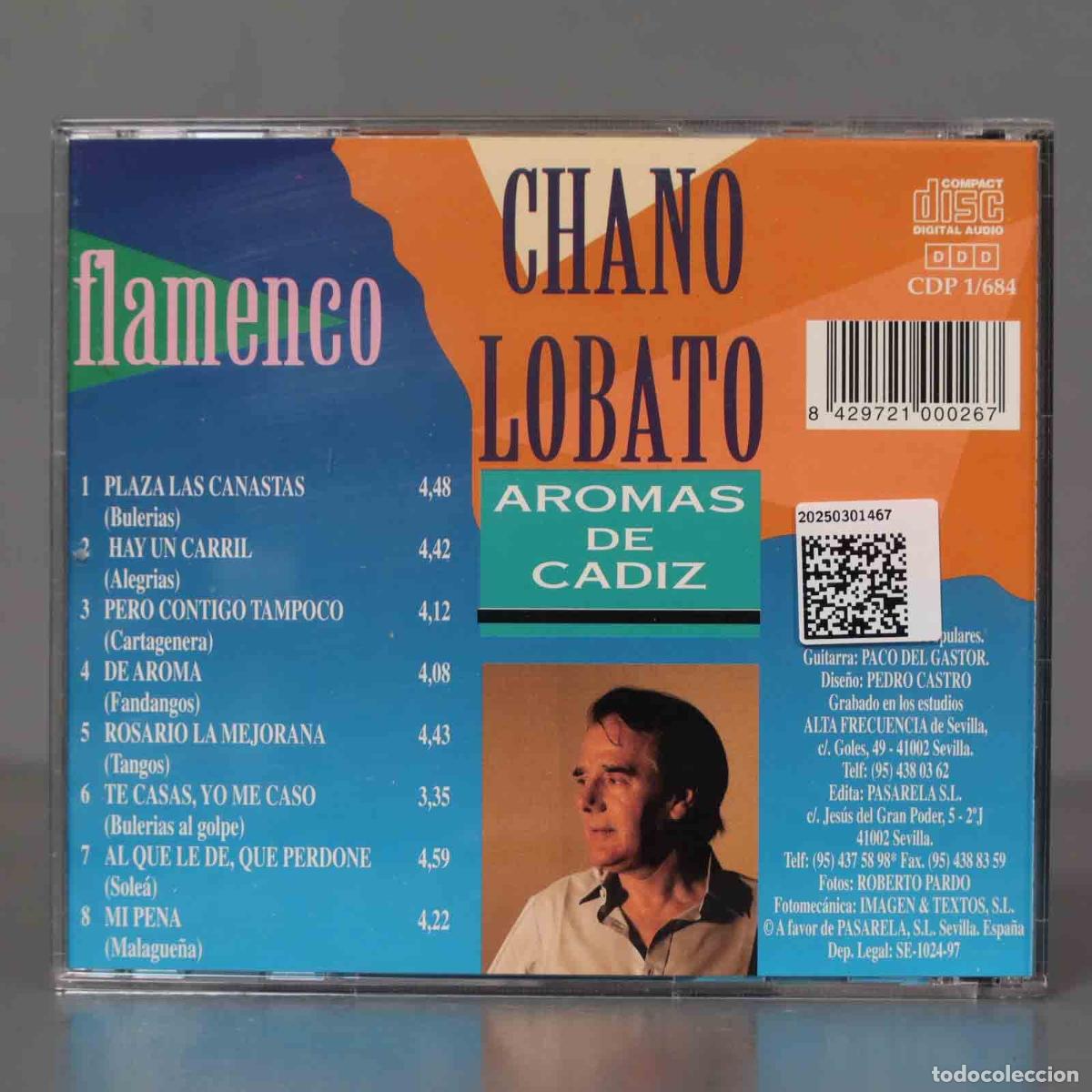 CDs de m&uacute;sica: CD. Chano Lobato &ndash; Aromas de C&aacute;diz - Foto 2