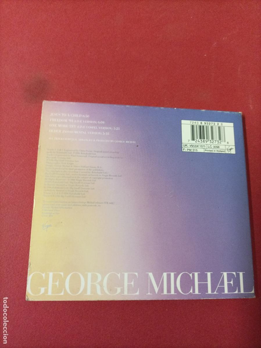CDs de m&uacute;sica: COMPACT DISC GEORGE MICHAEL JESUS TO A CHILD - Foto 4