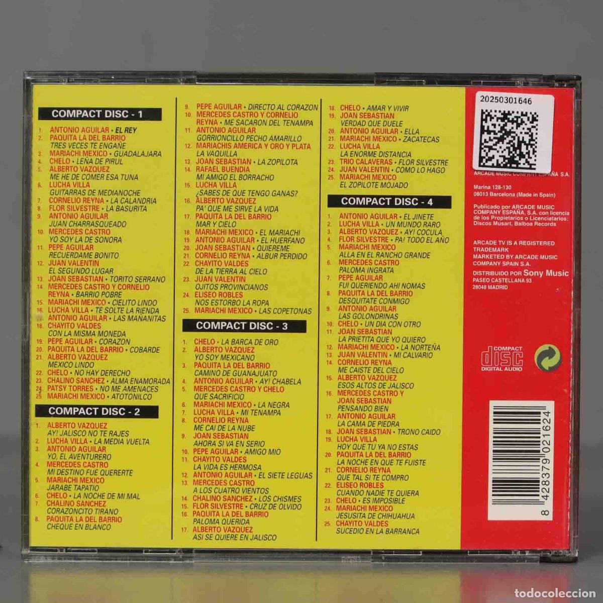 CDs de m&uacute;sica: CD. LOS 100 MAYORES EXITOS DE MEXICO - Foto 2