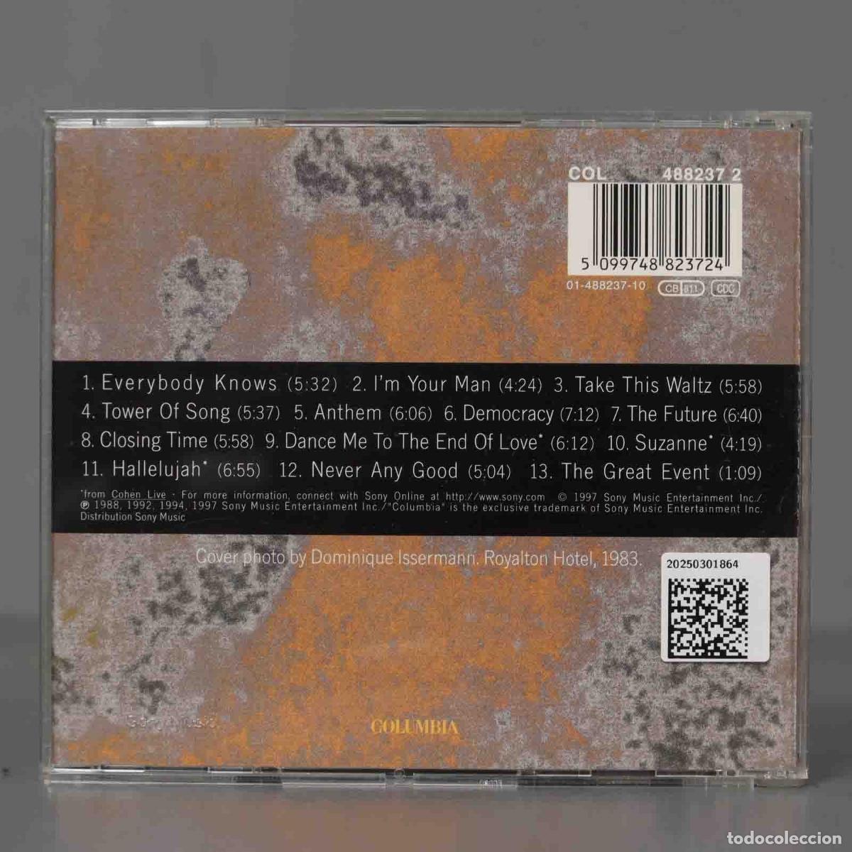 CDs de m&uacute;sica: CD. Leonard Cohen &ndash; More Best Of - Foto 2