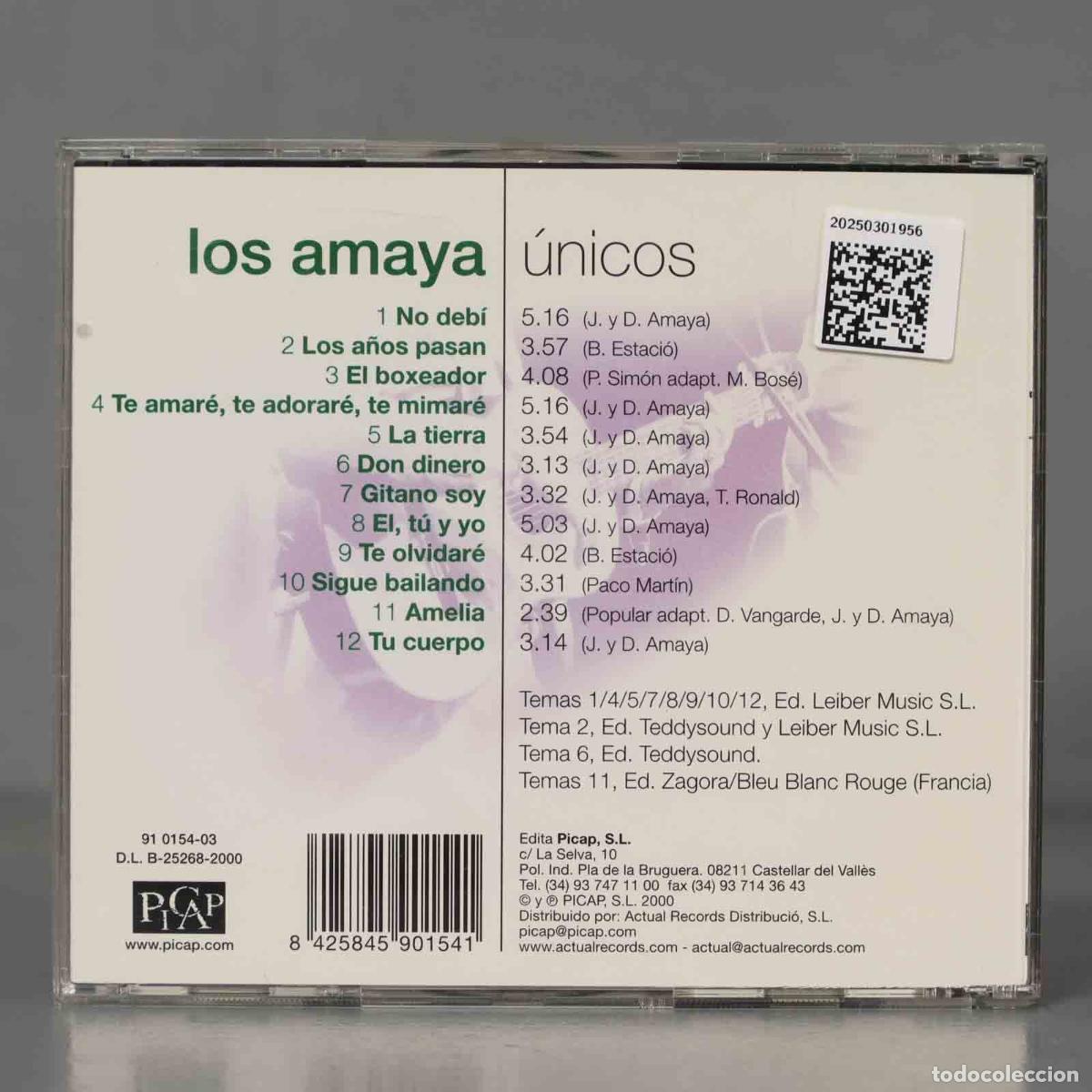 CDs de m&uacute;sica: CD. Los Amaya &ndash; &Uacute;nicos - Foto 2