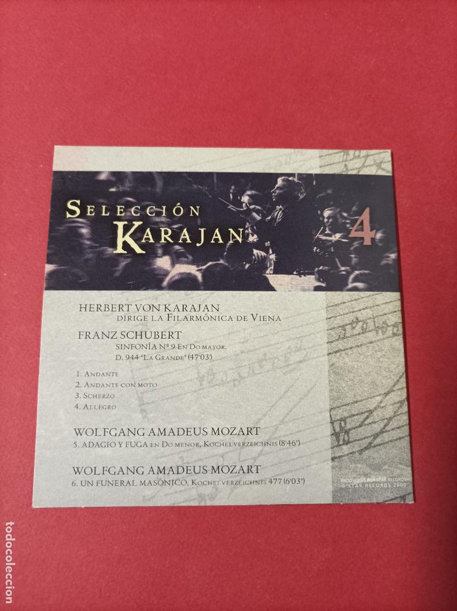 CDs de m&uacute;sica: COMPACT DISC FILARMONICA DE VIENA KARAJAN 4 - Foto 3