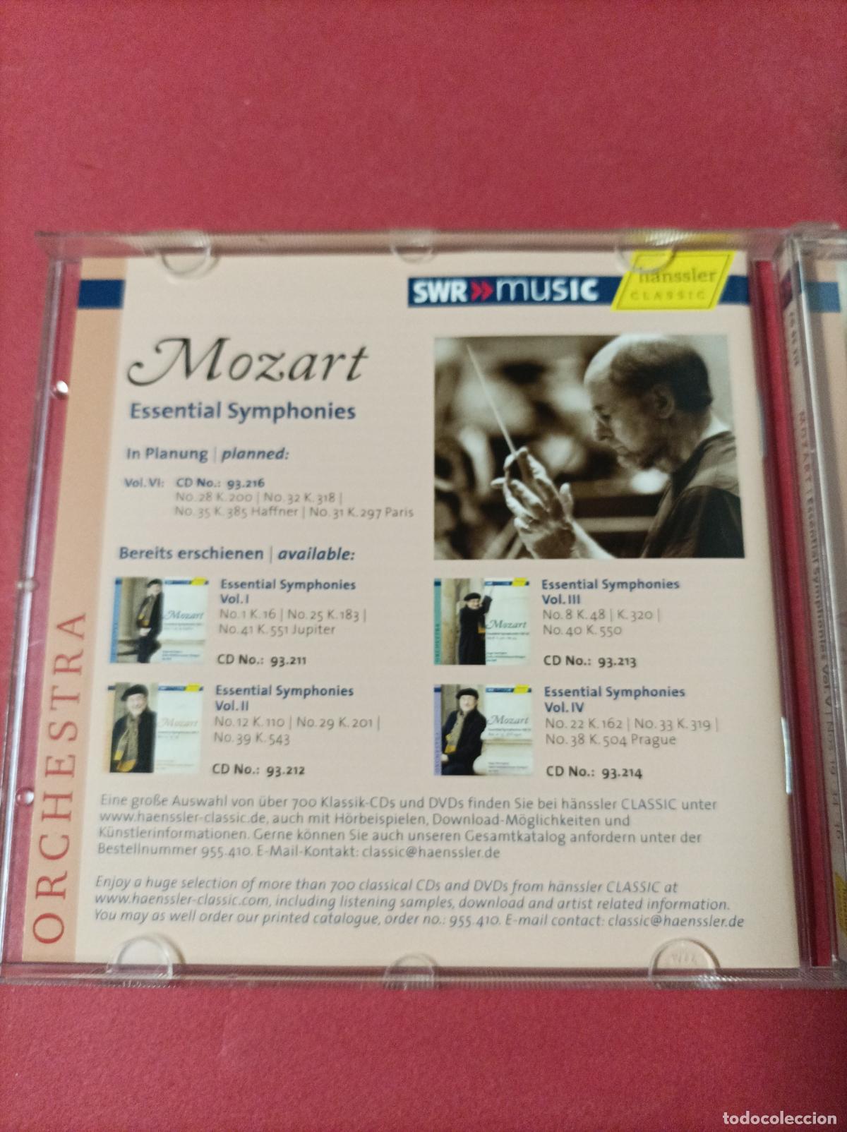 CDs de m&uacute;sica: COMPACT DISC CD MOZART ESSENTIAL SYMPHONIES - Foto 3