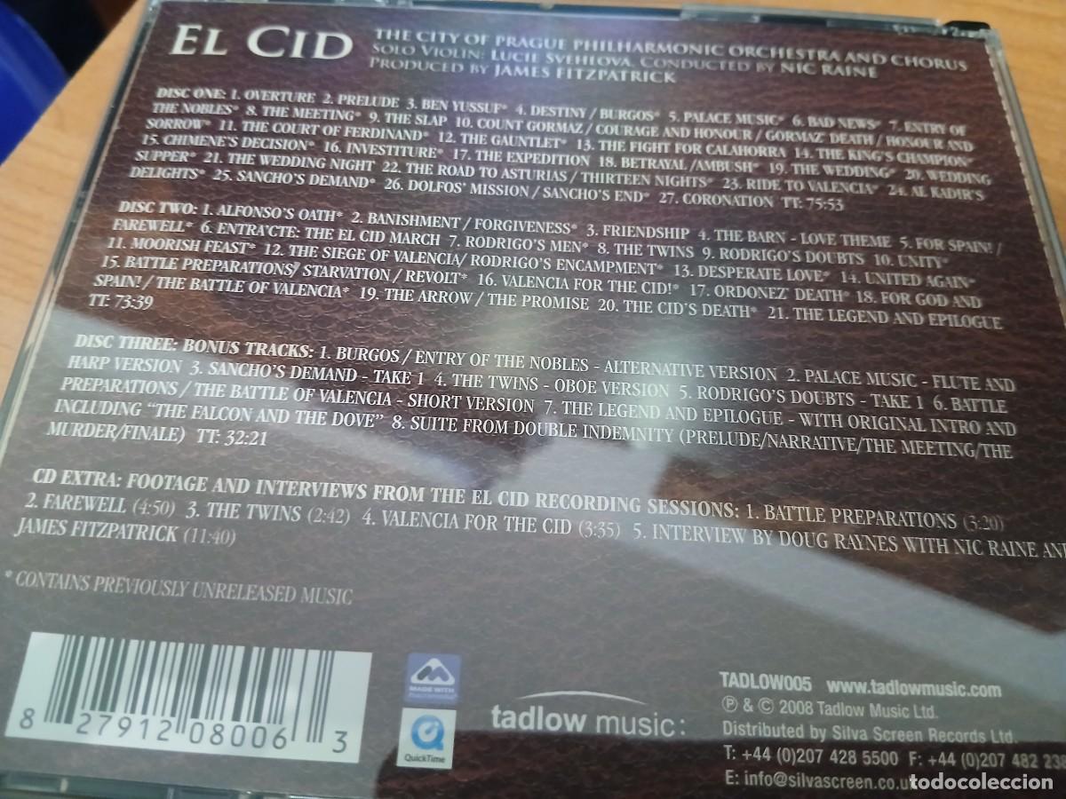 CDs de m&uacute;sica: CD SOUNDTRACK: EL CID - BOX - 3 CD - Foto 4