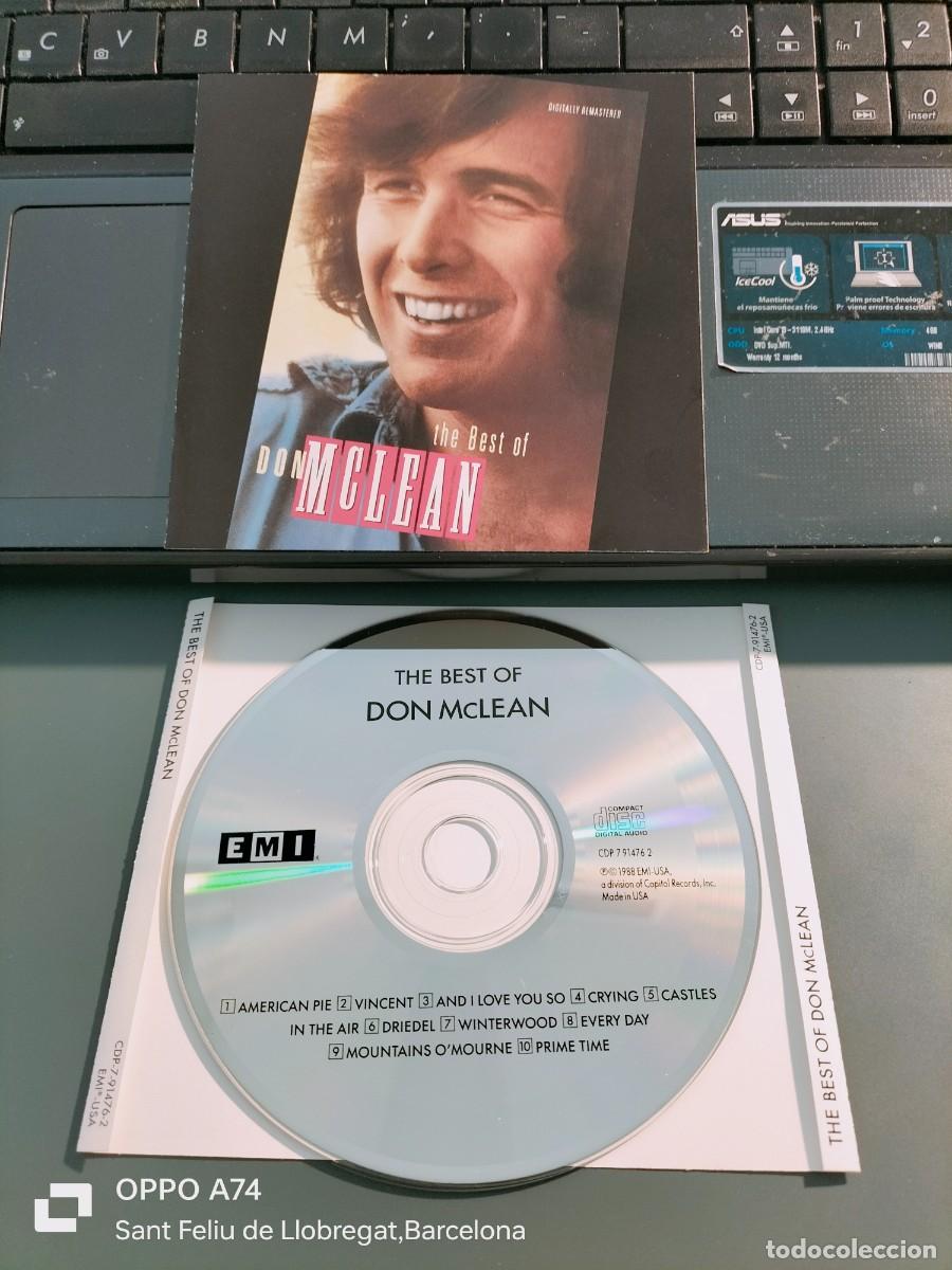 CDs de m&uacute;sica: RAR CD. DON McLEAN. THE BEST - Foto 1