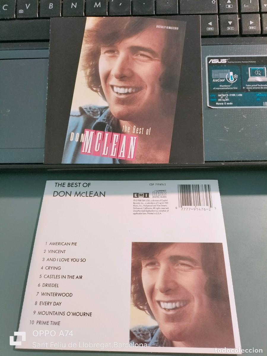 CDs de m&uacute;sica: RAR CD. DON McLEAN. THE BEST - Foto 2