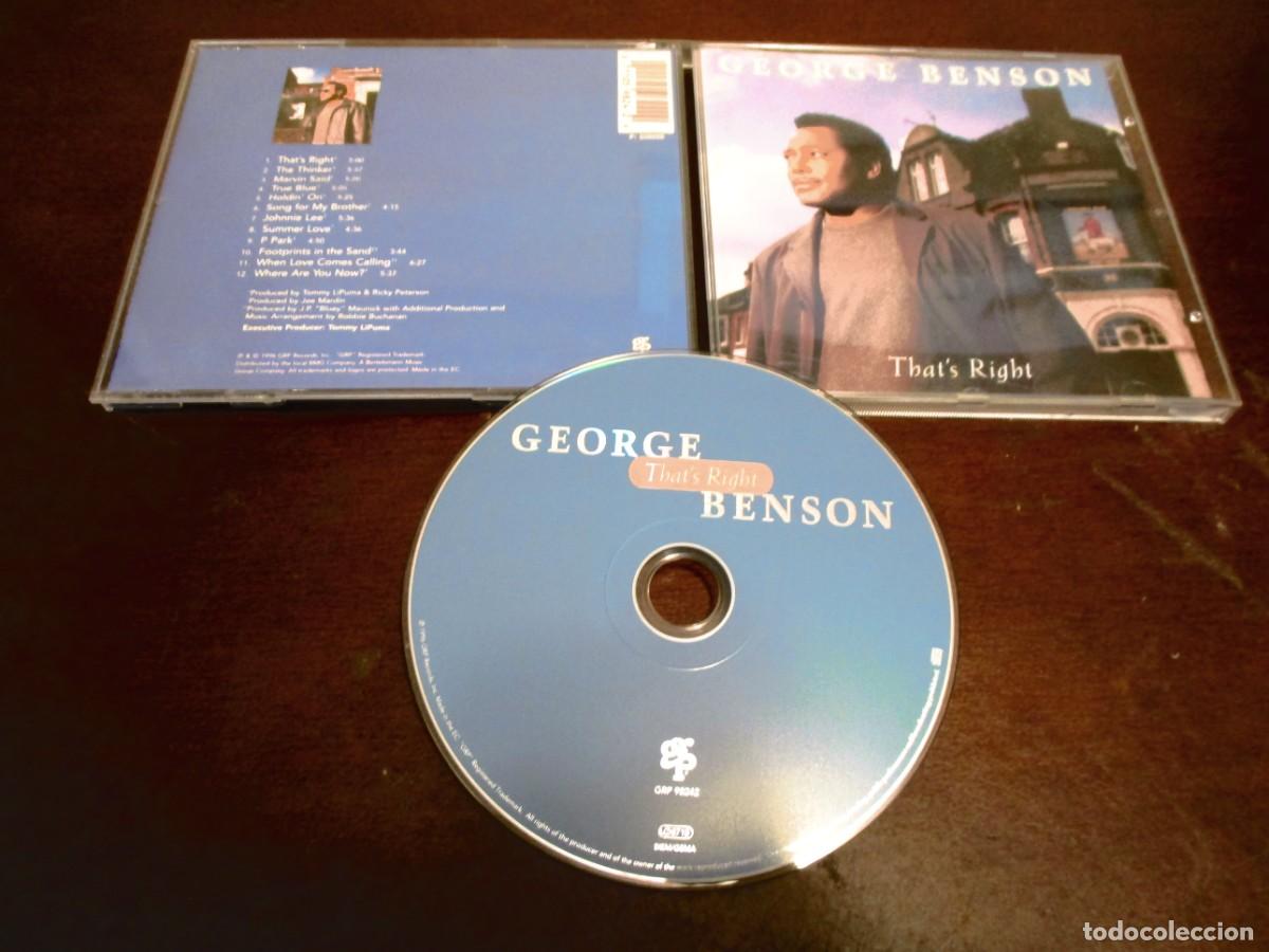 CDs de m&uacute;sica: GEORGE BENSON - CD - THATS RIGHT - GRP 98242 - Foto 1