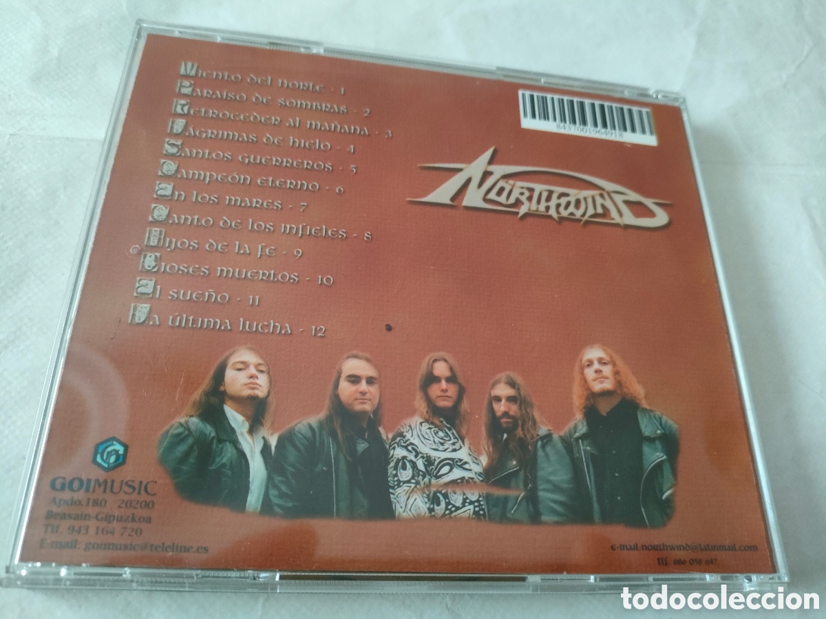 CDs de m&uacute;sica: Northwind. Cd Viento del norte 2001 - Foto 2