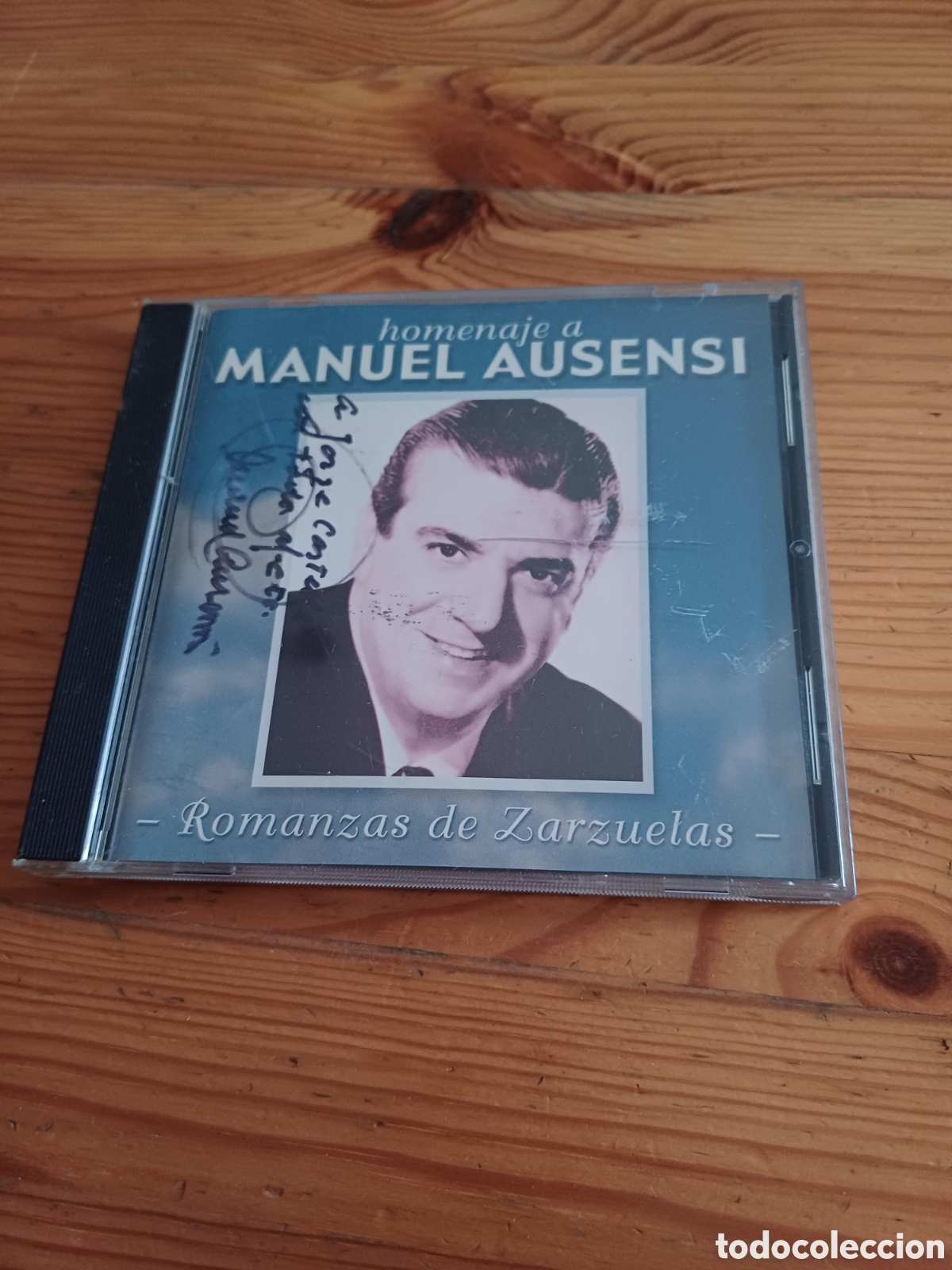 CDs de M&uacute;sica: Homenaje a Manuel Ausensi Romanzas de Zarzuela Signat autograf pel bar&iacute;ton CD