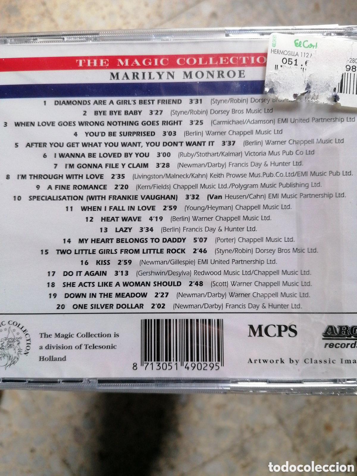 CDs de m&uacute;sica: CD MARILYN MONROE THE MAGIC COLLECTION NUEVO PRECINTADO - Foto 2