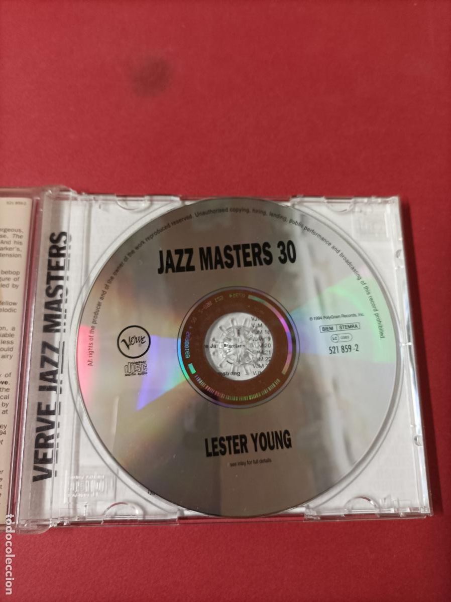CDs de m&uacute;sica: COMPACT DISC CD LESTER YOUNG JAZZ MASTERS 30 - Foto 2