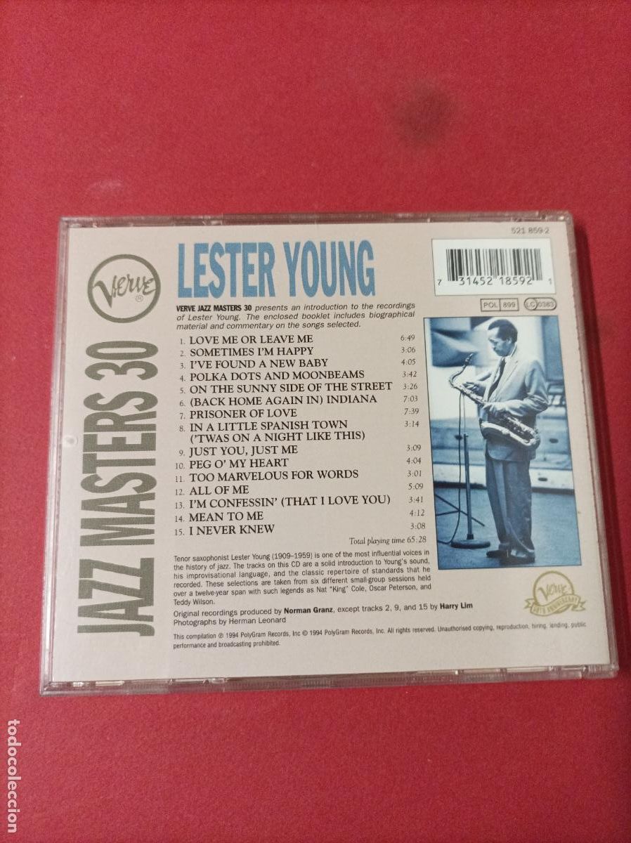 CDs de m&uacute;sica: COMPACT DISC CD LESTER YOUNG JAZZ MASTERS 30 - Foto 4