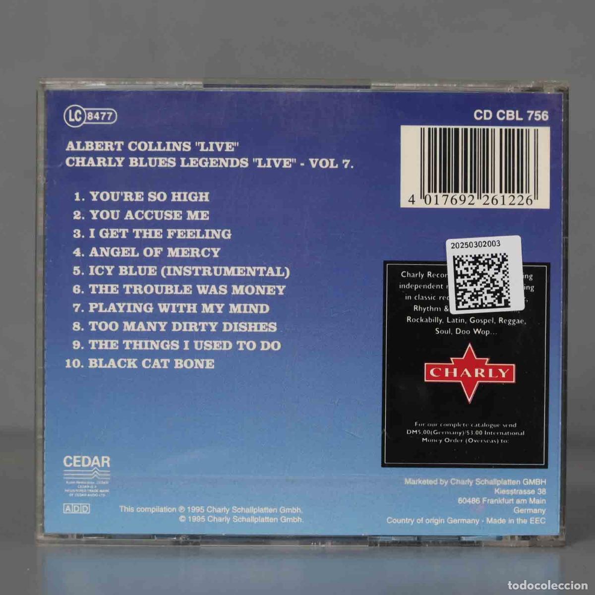 CDs de m&uacute;sica: CD. ALBERT COLLINS - Live - Foto 2