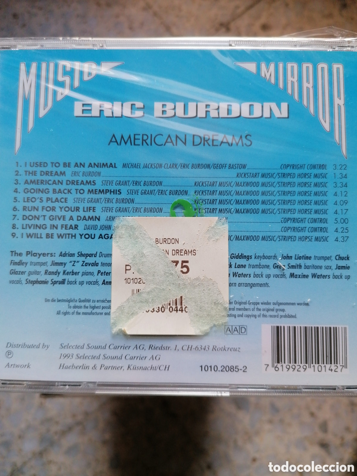 CDs de m&uacute;sica: CD ERIC BURDON AMERICAN DREAMS NUEVO PRECINTADO - Foto 2