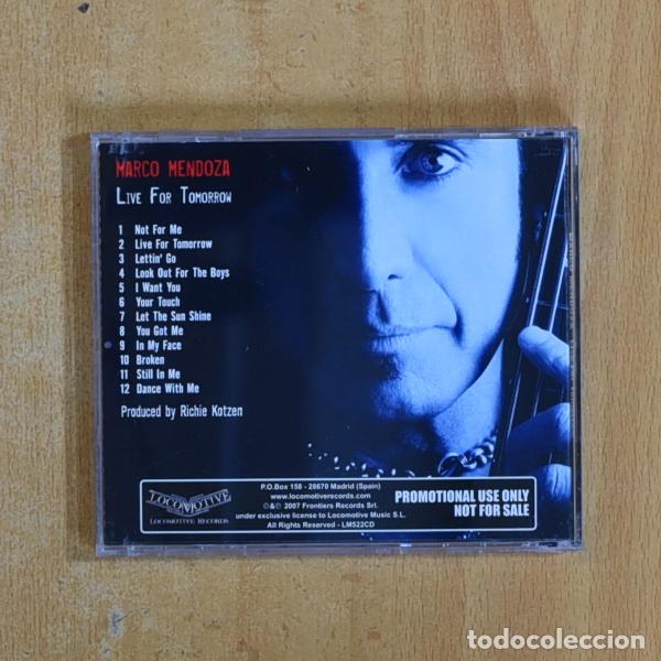 CDs de m&uacute;sica: MARCO MENDOZA - LIVE FOR TOMORROW - CD - Foto 2